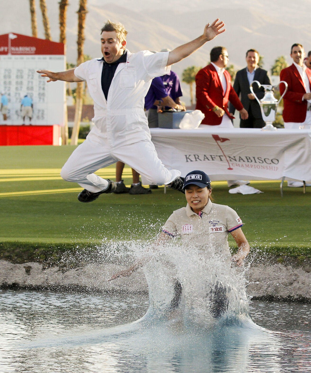2012: Sun Young Yoo wins the Kraft Nabisco Championship on first playoff hole